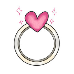 Cute Jewelry, Silver Heart Ring for Lover