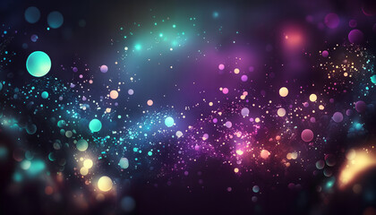 A colorful glowing background with a blurred background
