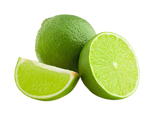Lime isolated on white background, full depth of field
