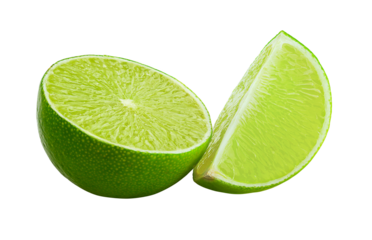 Lime isolated on white background, full depth of field
