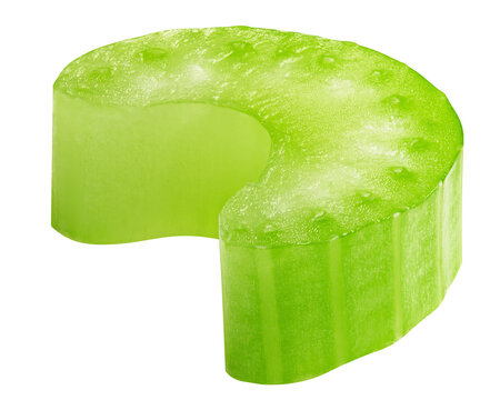 celery isolated on white background, full depth of field
