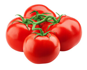 tomato isolated on white background, full depth of field