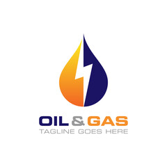 Oil and gas logo vector illustration design template