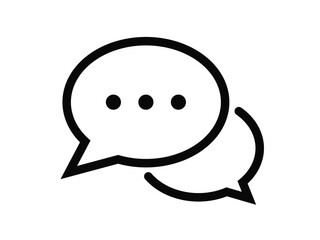 comment icon vector symbol icon speech bubble icon discussion line icon in trendy flat design.Chat bubble graphic design template vector illustration - obrazy, fototapety, plakaty