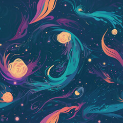 Obraz premium captivating illustration of a graphical pattern generated with AI Art