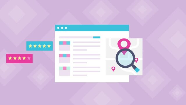 Local business on search engine maps. Local SEO, Search engine optimization for local listing.