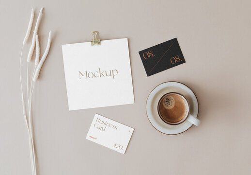 Paper Business Card Mockups