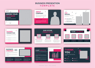 Modern marketing PowerPoint presentation templates vector editable PowerPoint slides design