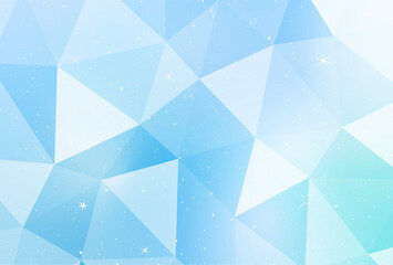 青色系の爽やかなキラキラグラデーション背景１