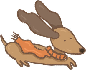 illustration of a cartoon dog