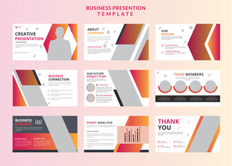 Creative Startup Minimal business editable PowerPoint slides presentation design template set