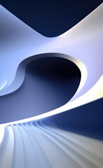 Fototapeta premium 3d rendered wave background illustration, metallic colored.