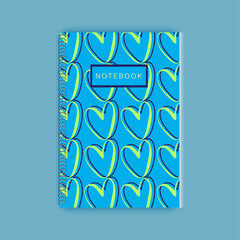  heart notebook cover design notebook diary cover design with heart on cover minimalist spiral notebook cover