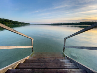 Obraz premium pier on the lake