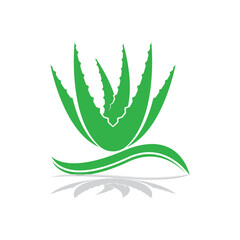Obraz premium Aloe Vera logo icon design symbol beauty