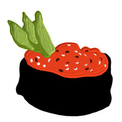 cute food with acrylic painting