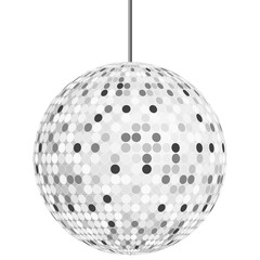 disco ball  with circle mosiac  vector png