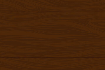 Brown wood background with grain and planks joined together, Vector illustration