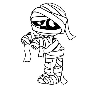 recommend clip art: Mummy on halloween hand drawn
                    