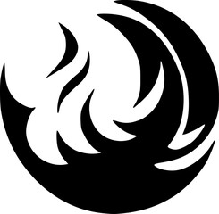 black fire icon