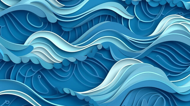 Water Digital Art Waves Wallpaper 28524 - Baltana-thanhphatduhoc.com.vn