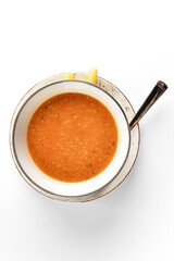 Ezo Gelin Soup in Patterned Soup Bowl