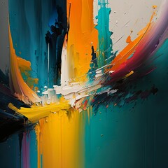 Abstract oil Painting, crazy style generative ai 