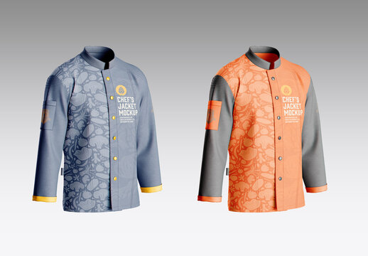 Men's Chef's Jacket Mockup