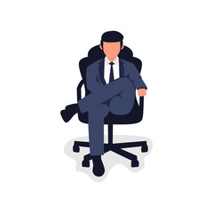 Businessman illustration boss
