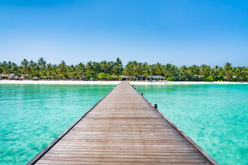 Summer vacation on a tropical island in the Maldives © eyetronic