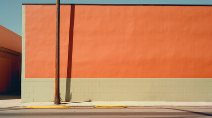 Fototapeta premium minimalist photo of geometry in a small amount of colors and forms. Ai generative