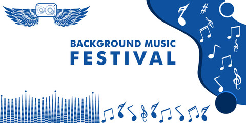Music Festival Background Design for Party and Event. for web, banner, poster design and others.