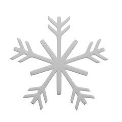 3D Snow Flake Illustration