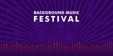 Music Festival Background Design for Party and Event. for web, banner, poster design and others.