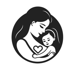 Celebrating Motherhood: Simple Vector Icon for Mother's Day