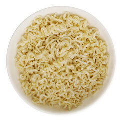 Instant noodles with in bowl isolated. Png transparency