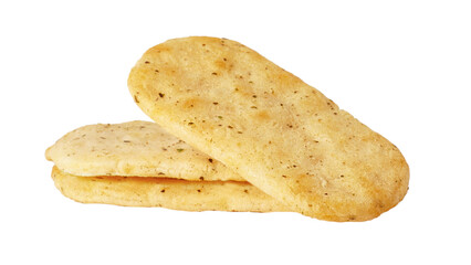 Japanese rice cracker isolated. Png transparency