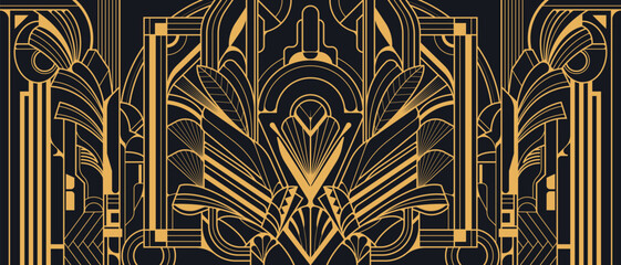 Abstract Art Deco geometric background
