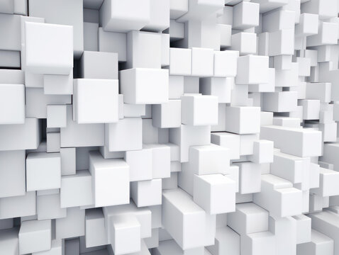 abstract 3d cubes