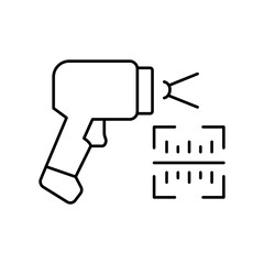 Scanner gun Vector Icon

