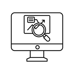 Data analysis Vector Icon

