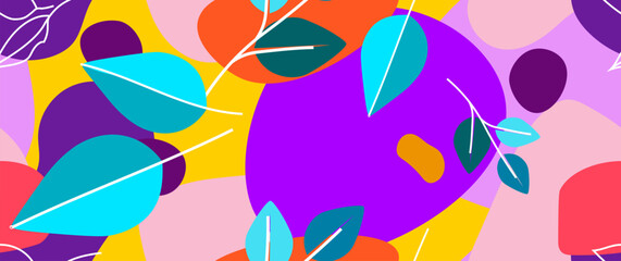 Bold Pattern Tropical Leaf Jungle Modern Motif