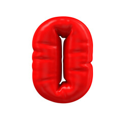 3d render of Letter balloons