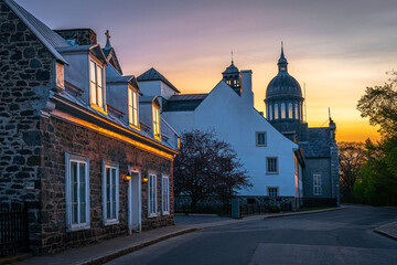 Ursulines Monastery or Monastère Des Ursulines at sunrise in Trois-Rivières, Mauricie...