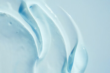 Transparent gel texture, cosmetic background