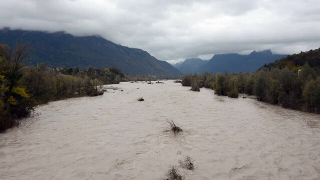 increases the danger of flooding with heavy rains