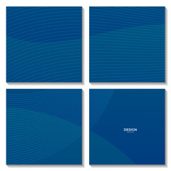 squares abstract dark blue wave gradient background
