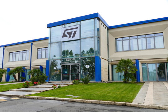 ST Microelectronics headquarters exterior view Catania Italy May 9 2023