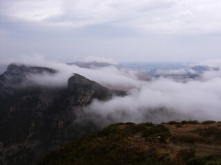 clouds over mountain in santa catarina , brazil
