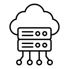 Cloud Server Icon